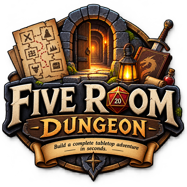 Five Room Dungeon Generator Logo
